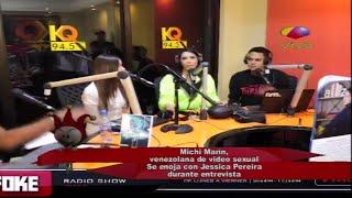 ¡CANDELA Michi Marín la del video sexual se enoja con Jessica Pereira durante entrevista