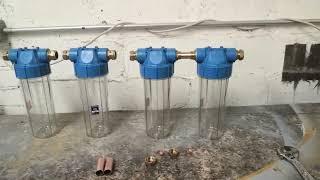 BiodieselWaste Vegetable Oil WVO Filtering Setup EP2 - Filtration assembly.