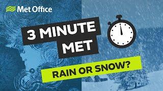 Why is snow tricky to forecast? - 3 Minute Met