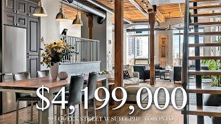 $4199000 - Luxurious Penthouse Loft at Candy Factory Lofts - 993 Queen St West PH 8 Toronto