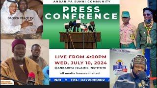 AMBARIYA Press Conference Abt AFA AMIN SAWAABA Reaction To AFA RAUF In AFA MADAHA & KAKPAGYILI Case