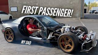 4 Rotor RX-7 First Passenger Test Drive I take my Dad on the maiden voyage