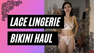 HUGE Lace Bikini Lingerie Try On Haul