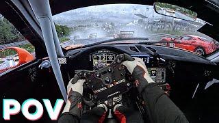 Nurburgring is TERRIFYING in the Wet  ACC  Fanatec CS DD+