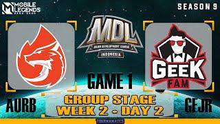 AURA Esports vs Geek Fam ID Jr GAME 1 MDL ID S9  GFJR VS AURB