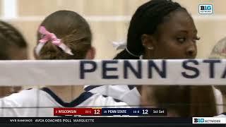 #2 Wisconsin Vs #19 Penn State  NCAA Women Volleyball Full Match 11112023