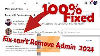 How to Fix cant Remove Admin Page 100%  Fix This admin is pending removal problem  iLearn4Free