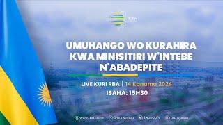 LIVE Umuhango wo kurahira kwa Minisitiri wIntebe nAbadepite