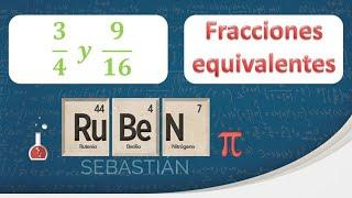 Cómo saber si dos fracciones son equivalentes