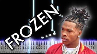 Lil Baby - Frozen PIANO TUTORIAL  Sheet Music  Instrumental  Chords  Karaoke