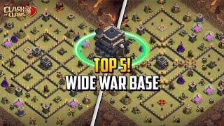 BEST TOWN HALL 9 TH9 ANTI 2 STARS WIDE WAR BASE LAYOUT + COPY LINK 2023  CLASH OF CLANS