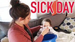 SICK DAY ROUTINE 3 KIDS WITH THE FLU 