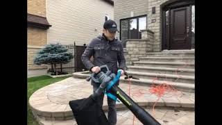 Yardworks Electric Leaf Blower and Vacuum video review by Alex