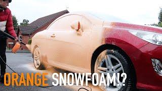 SATISFYING *COLOURED?* SNOW FOAM VS DIRTY CAR Alien Magic Car Care