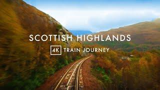 Scotland’s most picturesque railway journey  The West Highland Line Relaxing 4K Train Journey