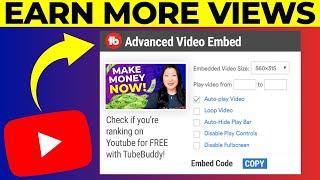 How to embed a YouTube video FOR FREE on your website to earn more views