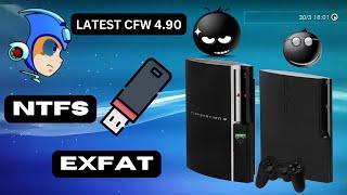 PLAY PS3 GAMES FROM EXTERNAL STORAGE ON LATEST FIRMWARE 4.90  NTFS EXFAT SUPPORT