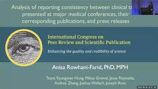 Consistency Between Clinical Trials Reported in Conferences Publications and Press Releases