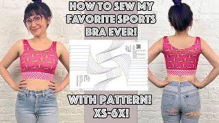 DIY Sports Bra Sew Along With Sewing Pattern