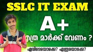 SSLC IT Exam Grades  How many scores do you need to get A+  CE mark  Mark Details