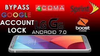 World First LG G6 LS993 Google Account Bypass Activation  ZV9  Android 7.0