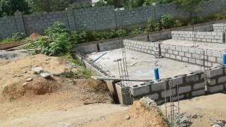 Making of the concrete Fish ponds