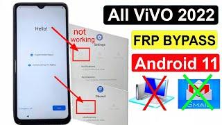 All Vivo FRP Bypass 2022  Vivo Y20Y20GY20AY20SY20I Google Account Unlock Android 11 Without PC