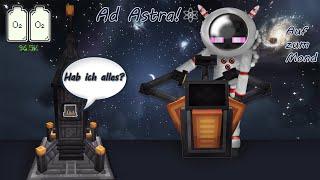 Minecraft Ad Astra Auf zum Mond Grundlagen Tier 1 Rakete Tutorial german 2022