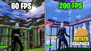 How To Get Potato Graphics in Fortnite with FIXED GROUND MAX FPS