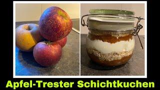 Apfel Overnight Oats Rezept  Trester verarbeiten aus Äpfeln  Selbstversorgung Resteverwertung