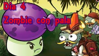 plants vs zombies 2 ciudad perdida dia 4- zombie de pala