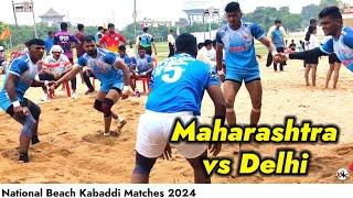 MAHARASHTRA vs DELHI - 11th Beach National Kabaddi 2024 I Akash Shinde  Sunil Dubile Shankar Gadai