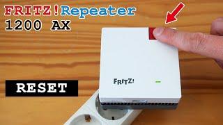 FRITZ Repeater 1200 AX Wi-Fi 6 extender dual-band • Factory reset