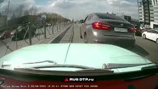 В Петербурге водитель BMW подрезал своего обидчика и едва не спровоцировал ДТП