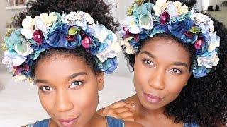 DIY Chic Flower Crown Headband  No Sew - Naptural85