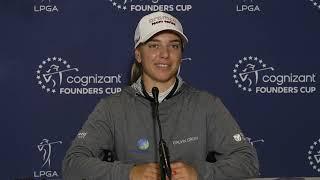 Stephanie Kyriacou Saturday Flash Interview 2024  Cognizant Founders Cup ©️ PGA Tour