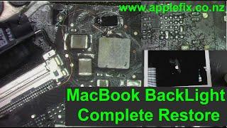 Macbook air 820-00165 & 820-003437 Complete Backlight circuit Restore  AppleFix Macbook repair NZ