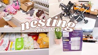 nest with me nursery organization stroller setup & more 2023 