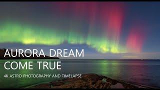 Aurora Dream Come True  4K Magical Aurora Borealis Northern Lights