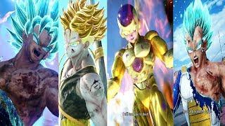 JUMP FORCE - All Dragon Ball Characters Supers Ultimates Transformations & Interactions