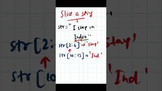 Python - 048  Slice a string in python #python #pythonprogramming #pythontutorial