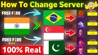 How To Change Server In FreeFire  Free Fire Server Change  FreeFire Mein Server Kaise Change Kare