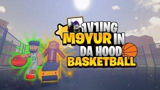 So I CHALLENGED  @m9yur  To A 1v1 In BASKETBALL.. Da Hood Roblox