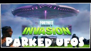 Chapter 2 Parked UFOs Locations Guide - Fortnite Invasion Battle Royale - Season 7