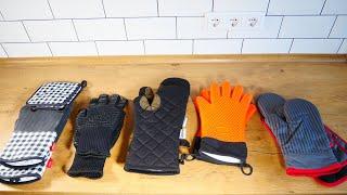 Testing grill gloves