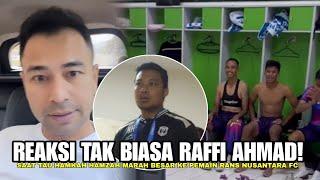 REAKSI TAK BIASA RAFFI AHMAD Saat Liat Hamkah Hamzah Marahi Pemain Rans Nusantara fc