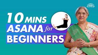 10 Min Morning Yoga For Beginners  Quick & Easy Asana  Routine For Daily Well-being  Dr. Hansaji