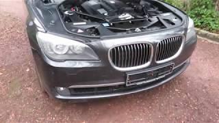 BMW 7 series F01 F02 F03 F04 Front bumper removal 2008-2015