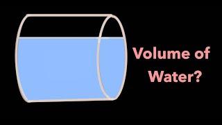 Volume of Water in Horizontal Cylindrical Tank Problem