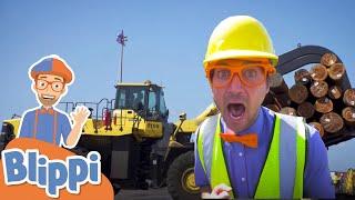 Learning Construction Vehicles With Blippi  Educational Videos For Kids